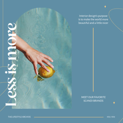 Instagram Post Template for an Interior Design-Themed Carrousel