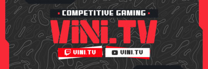 Bold Twitter Header Generator for an eSports-Themed Account