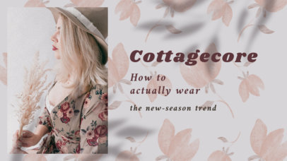 Trendy YouTube Thumbnail Creator for Tips on Wearing Cottagecore-Style Clothing 4098b