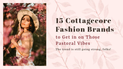 YouTube Thumbnail Generator with a Cottagecore Fashion Trend Theme 4098c