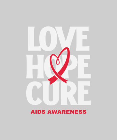 World AIDS Day-Themed T-Shirt Design Generator