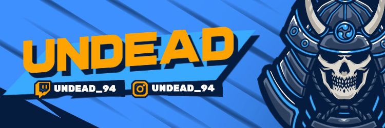 Gaming Twitter Header Generator With an Undead Warrior Graphic