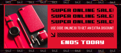 Facebook Cover Generator for a Cyber Monday Online Sale