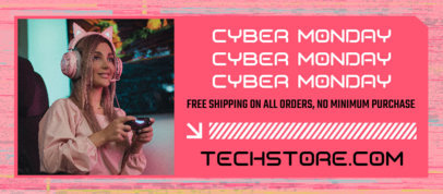 Cyber Monday-Themed Facebook Cover Creator for Tech and Electronic Deals