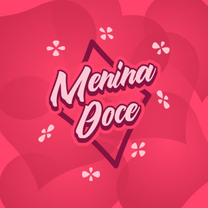 Logo Creator for a Youtuber Featuring Girly Graphics and Fonts