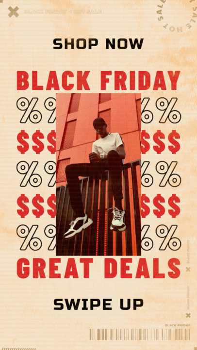Instagram Story Design Maker for an Online Store's Black Friday Discount