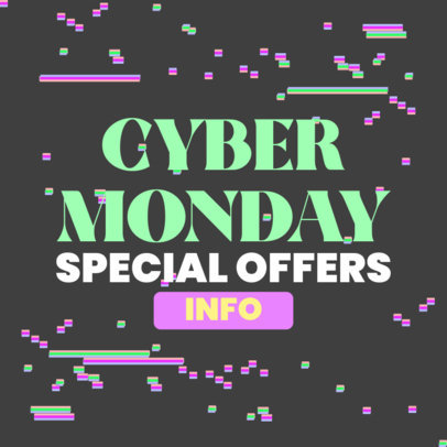 Ad Banner Template for Cyber Monday Special Offers