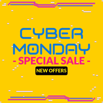 Ad Banner Creator for a Cyber Monday Special Sale