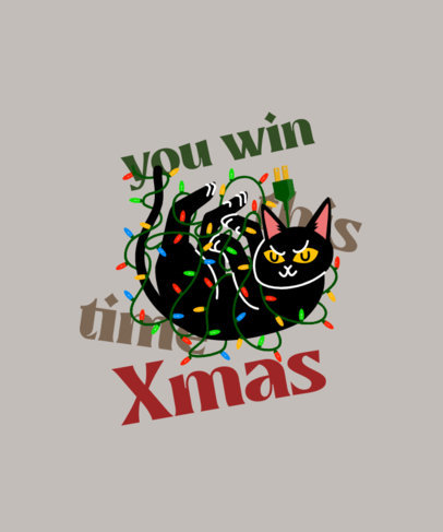 Xmas T-Shirt Design Maker Featuring Funny Animal Illustrations 
