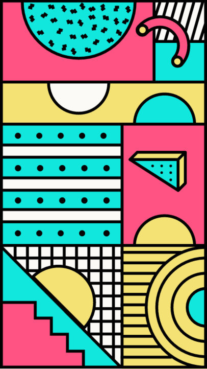 Abstract Instagram Story Highlight Cover Design Template with a Geometric Theme