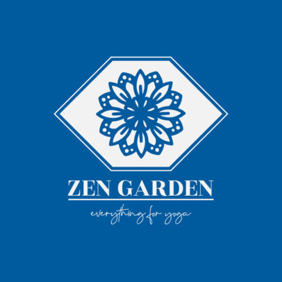 Logo Maker for Yoga Products with a Mandala Graphic