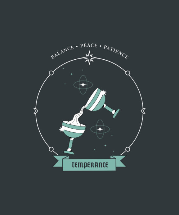 Placeit - Mystical-Looking T-Shirt Design Maker with a Tarot Theme
