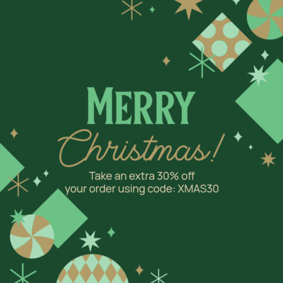 Instagram Post Creator for a Special Christmas Discount
