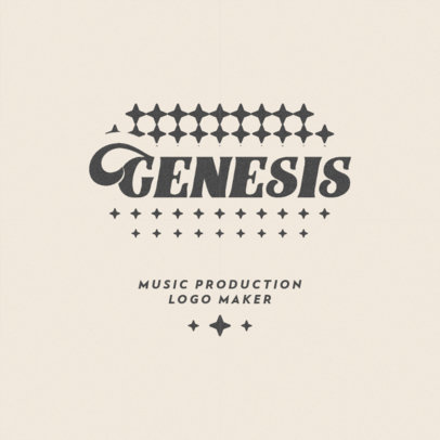 Retro-Modernism-Themed Logo Creator for a Music Producer