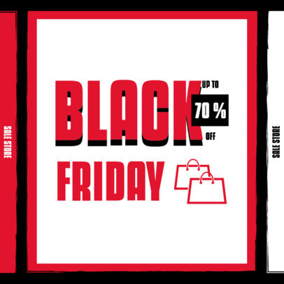 Black Friday-Themed Instagram Post Design Maker Featuring Discounts