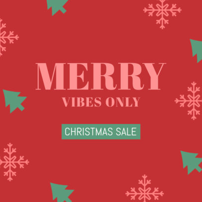 Sale Ad Banner Creator with a Christmas-Themed Frame