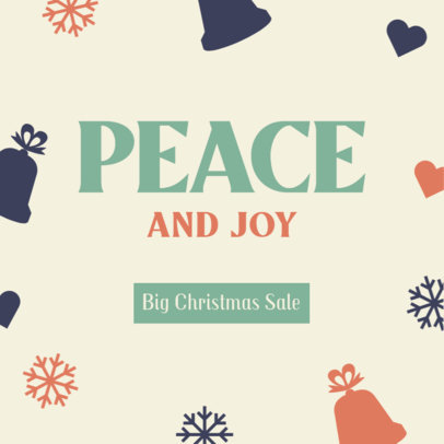 Christmas-Themed Ad Banner Maker for a Big Sale