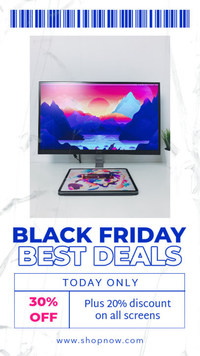 Black Friday-Themed Instagram Story Creator for a Tech Online Store 4536c-el1