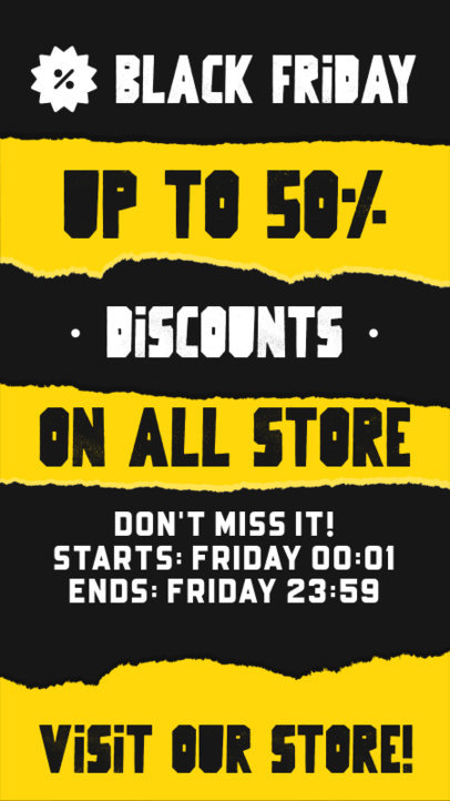 Instagram Story Maker to Promote a Special Black Friday Sale