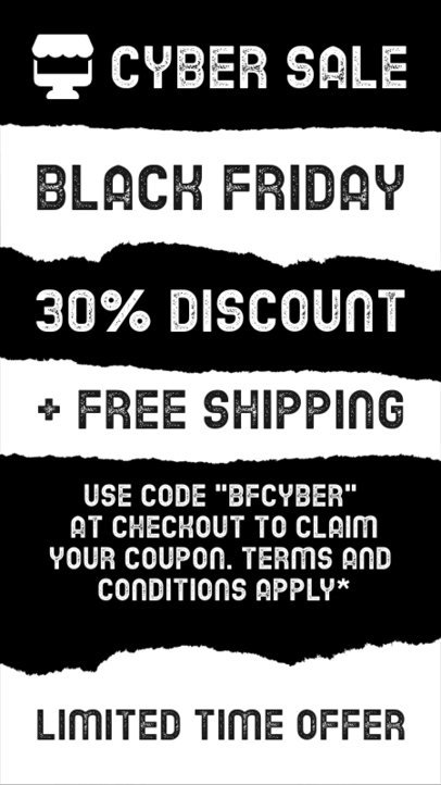 Instagram Story Generator with a Coupon for the Black Friday Sale