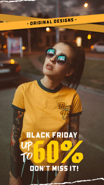 Instagram Story Maker to Announce Black Friday Clothing Deals
