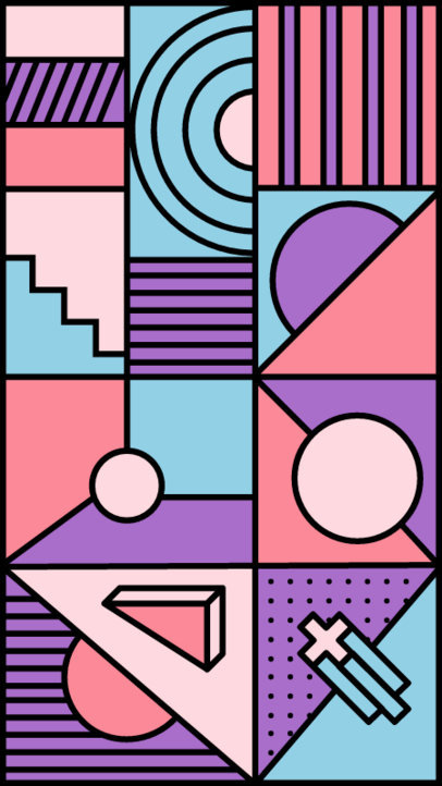 Instagram Story Highlight Cover Generator with an Abstract Geometric Background