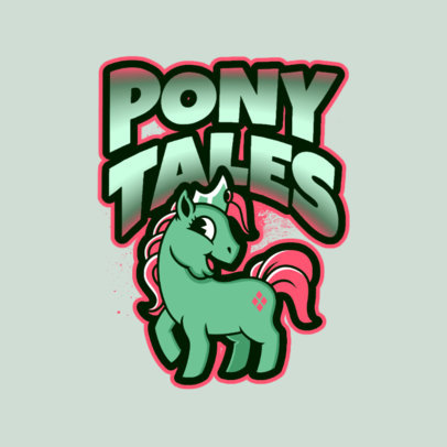Gaming Logo Maker Featuring Pony Graphics