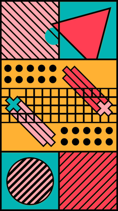 Instagram Story Highlight Cover Template with an Abstract Modular Background