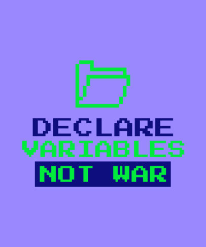 Quote T-Shirt Design Maker for Programmers Featuring a Funny Pun