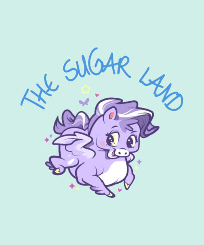 T-Shirt Design Generator Featuring a My Little Pony-Inspired Graphic 4726d