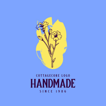 Logo Creator for Handmade Products with a Cottagecore Aesthetic