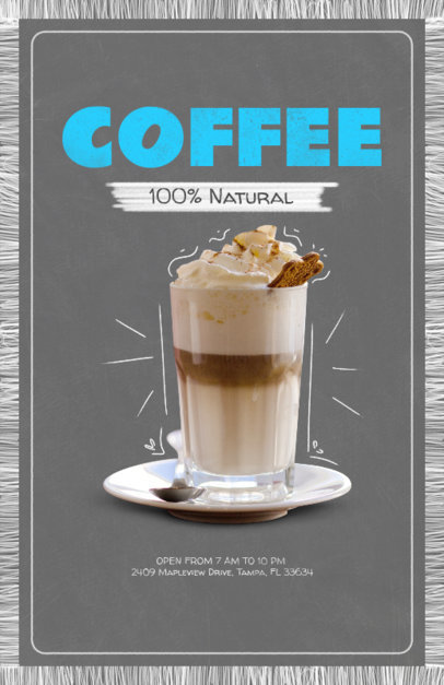 Flyer Design Maker for Featuring Coffee Graphics 404d