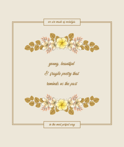 Tote Bag Design Maker Featuring Quotes with a Cottagecore Aesthetic