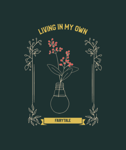 Tote Bag Design Template With a Cottagecore Aesthetic and Quotes