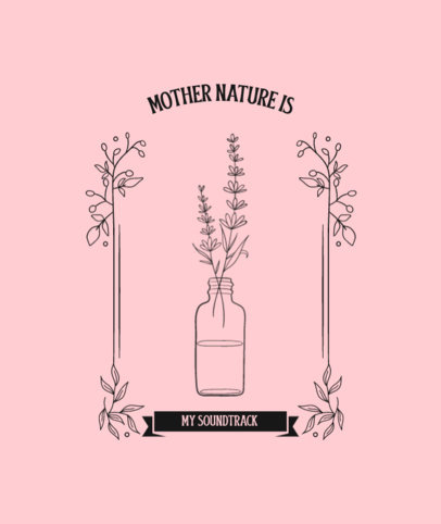 Cottagecore-Themed Tote Bag Design Maker Featuring Delicate Plants 4556e-el1