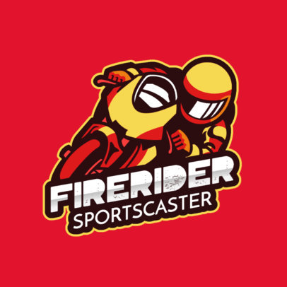 Online Logo Creator for an eSports Squad Featuring a Sport Biker Graphic