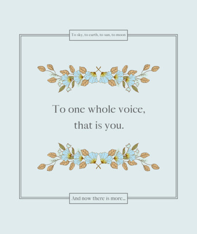 Cottagecore-Style Tote Bag Design Template with a Handwritten Quote 4553a-el1