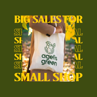 Instagram Post Generator to Announce Special Offers for Small Business Saturday