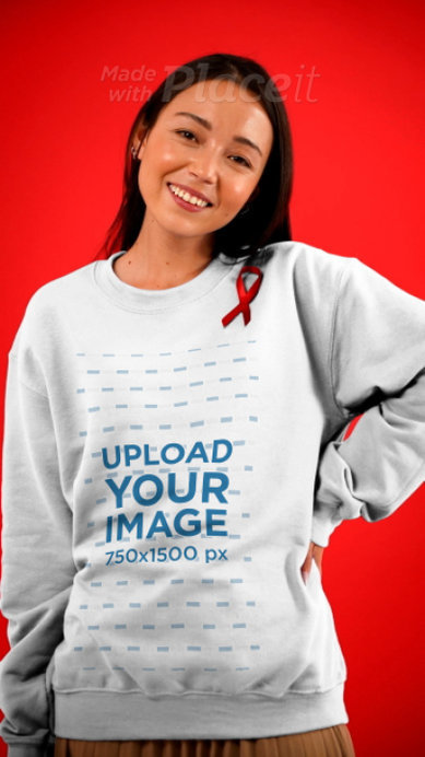 World AIDS Day-Themed Video of a Man and a Woman Wearing a Sweatshirt and a T-Shirt
