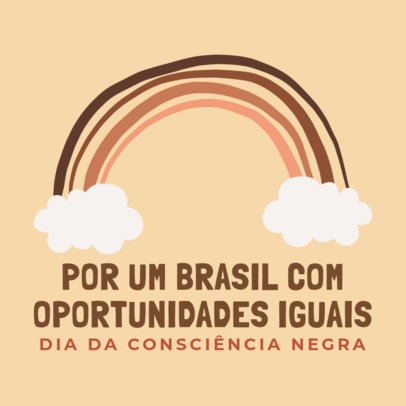 Instagram Post Design Maker With a Quote About Dia da Consciencia Negra 3414j-4190