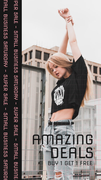 Small Business Saturday-Themed Instagram Story Design Generator 4576b-el1