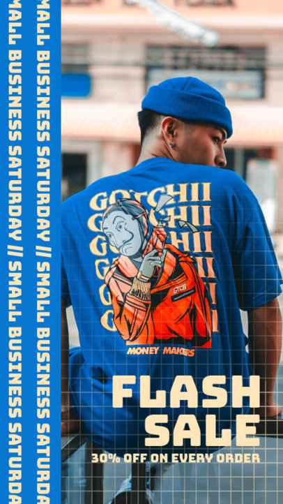 Small Business Saturday-Themed Instagram Story Design Maker for Clothing Brands 4576c-el1