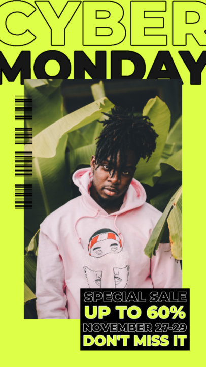 Instagram Story Design Generator With a Special Sale for Cyber Monday