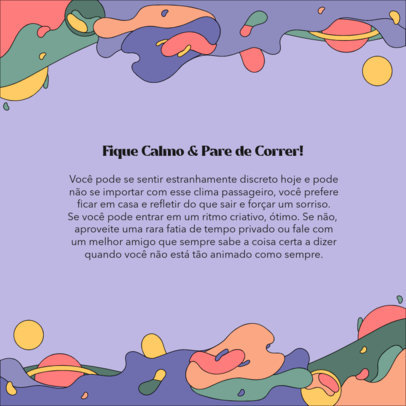 Instagram Post Design Maker for a Daily Horoscope Featuring a Surrealistic Frame