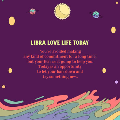 Instagram Post Maker for a Carousel Featuring Daily Horoscopes