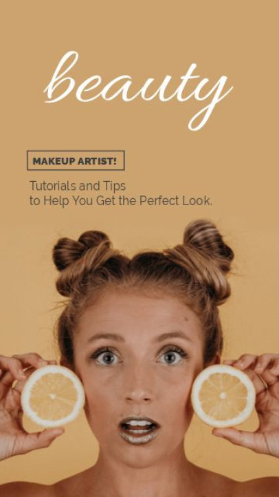 Instagram Story Video Maker for a Makeup Artist's New Tutorial 3931-el1