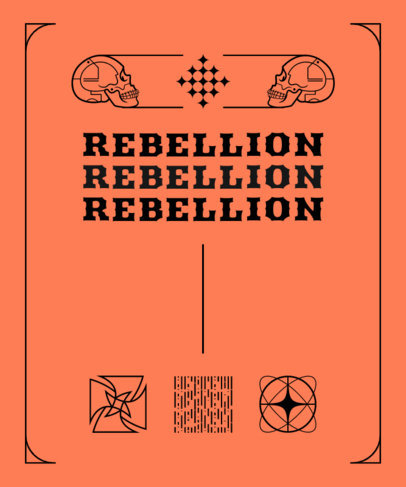 T-Shirt Design Maker Featuring a Cyberpunk Aesthetic