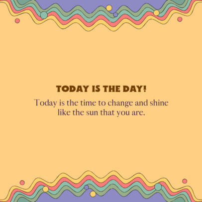 Colorful Instagram Post Template With an Astrology Theme  And a Positive Message