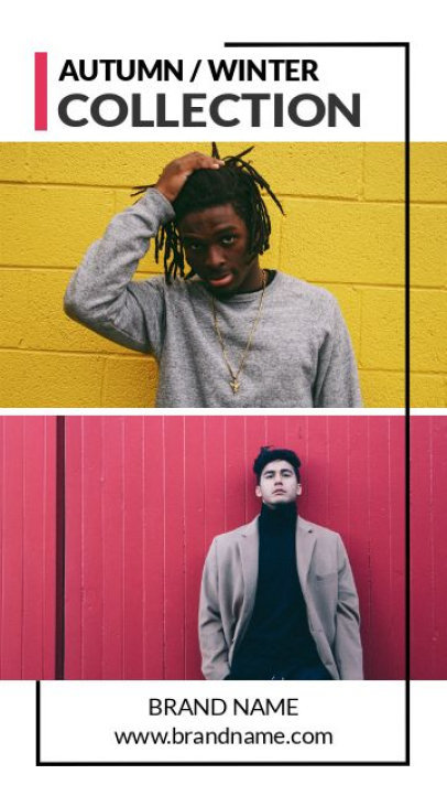 Instagram Story Video Maker to Promote a Clothing Brand's Autumn Collection 3969