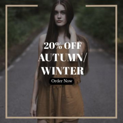Instagram Post Video Generator for an Apparel Brand's Seasonal Discount Ad 3783